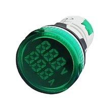 Ad22-22va 22mm Voltampermetre 50-500v 0-100a Ac Yeşil