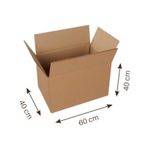 60x40x40 Cm Bc Dalga Karton Kutu, Koli, Taşıma Kolisi, Kargo Kutusu, Çeyiz Kolisi, Çeyiz Kutusu 5 Adet 5'li