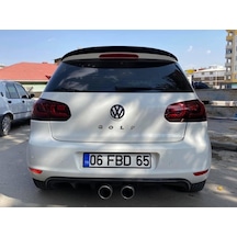 VW Golf 6 Difüzör - Plastik - Parlak Siyah
