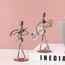 Novahub Dekoratif Süs Galvanik Metal Bant Süreci Çekim Sahne Demir Adam El Sanatları Dekorasyon Hediye İçin C C