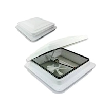 Tyt Fanlı Tavan Heki 42x42cm 12v Eco Çift Yön + Sineklik Beyaz