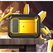 Ally Shockproof Darbe Emici AirPods Pro Kulaklık Kılıfı Sarı