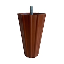 Armut Kahverengi Plastik 12cm Ayak 8mm Vidalı Mobilya Koltuk Baza Ayağı Kahverengi 12cm 8mm Vidalı