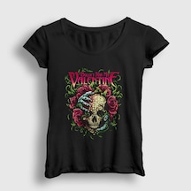 Presmono Kadın Ivy Bullet For My Valentine T-shirt Siyah