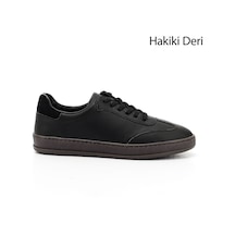 Gönderi(R) Gönderi R Siyah Bağcıklı Hakiki Deri Sneaker Siyah