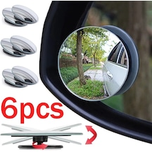 4 Adet-araba Küçük Yuvarlak Aynalar Kör Nokta Dikiz Aynası Yardımcı Geri Vites Park Dışbükey Ayna 360 Derece Ayarlanabilir