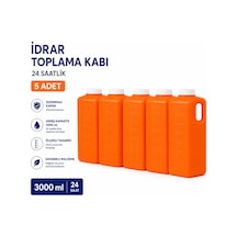 Numune Toplama Kabı 24 Saatlik 5 Adet 3 L