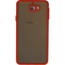 Samsung Galaxy Uyumlu , J7 Prime Kılıf Montreal Silikon Kapak - Kırmızı