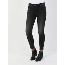 Colin's 759 Lara Orta Bel Dar Paça Super Slim Fit Gri Kadın Jean Pantolon CL1048689_Q1.V1_DN40931