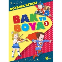 Bak ve Boya 3-Boyama Kitabı- Çınar Yayınları
