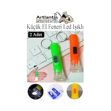 Küçük El Feneri Led Işıklı 2 Adet Anahtarlıklı Mini El Feneri İlk Yardım Feneri Deprem Feneri Karne Hediyesi