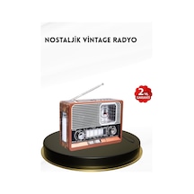 Nostaljik Radyo Şık Dekoratif Tasarım Ve Güvenli 2 Yıl  Mh-hs7943-2548