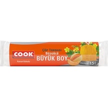 Cook Büzgülü Kavun Kokulu Büyük Boy Çöp Torbası Turuncu 65 x 70 CM
