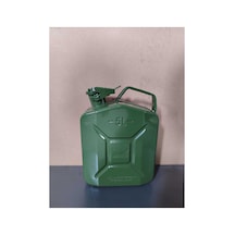 Klc Benzin Bidonu Metal 5 Litre Akaryakıt Mazot Taşıma Doldurma Depolama Bidonu Dayanıklı Bidon