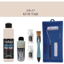 Fayans Tezgah B-ambiente Islak Zemin Aw-07 Kumtaşı 250ml Katalizör 20gr Taş Vernik 120 Rulo Set Kumtaşı Kumtaşı