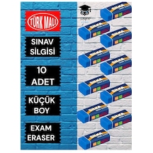 10 Adet Küçük Boy Sınav Silgisi Türk Malı