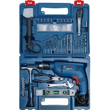 Bosch GSB 600 Darbeli Matkap + 100 Parça Aksesuar Seti - 06011A0321