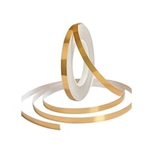0.5cm 50 Metre Arası Şerit Dekoratif Yapışkan Renkli Dekor Su Geçirmez Sızdırmaz 1420 Açık Gold