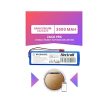 Zaco V5x Uyumlu Batarya Maksimum Kapasite 3500mah Pil Robot Süpürge Bataryası Değişimi
