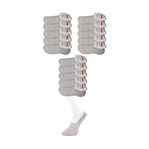 Gri Erkek Babet Çorap 15 Çift Renkli