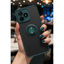 Realme C53 İçin Kamera Korumalı Yüzüklü Kılıf - Leke Tutmaz Mat Ve Dayanıklı Yapı