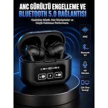 Mey İthalat Yeni Nesil Pro Ekranlı Bluetooth Kulaklık 5.0 Bluetooth