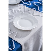 Acar King Servis Tabağı - 22 Cm Beyaz