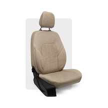 Otexo Harmony Şönil Dokuma Airbag Uyumlu Ortopedik Destekli Universal Oto Koltuk Kılıfı Krem - Krem