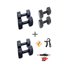 Ps Spor 3 Çift Dambıl Set 3 Kg + 4 Kg +5 Kg + Eldiven Ayarlanabilir Sayaçlı Yay Ve Atlama İpi