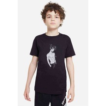 Tshirthane Anime One Punch Man Baskılı Unisex Çocuk Siyah T-Shirt (528306352)