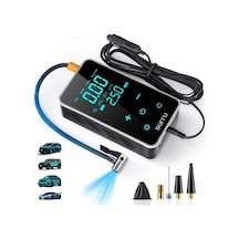 Willowhaven Usb Şarjlı Kablolu Araba Bisiklet Top Pompası Dijital Göstergeli 18650 Lityum Pil