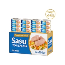Sasu Fasulyeli Ton Salata İri Parça 24 x 160 G