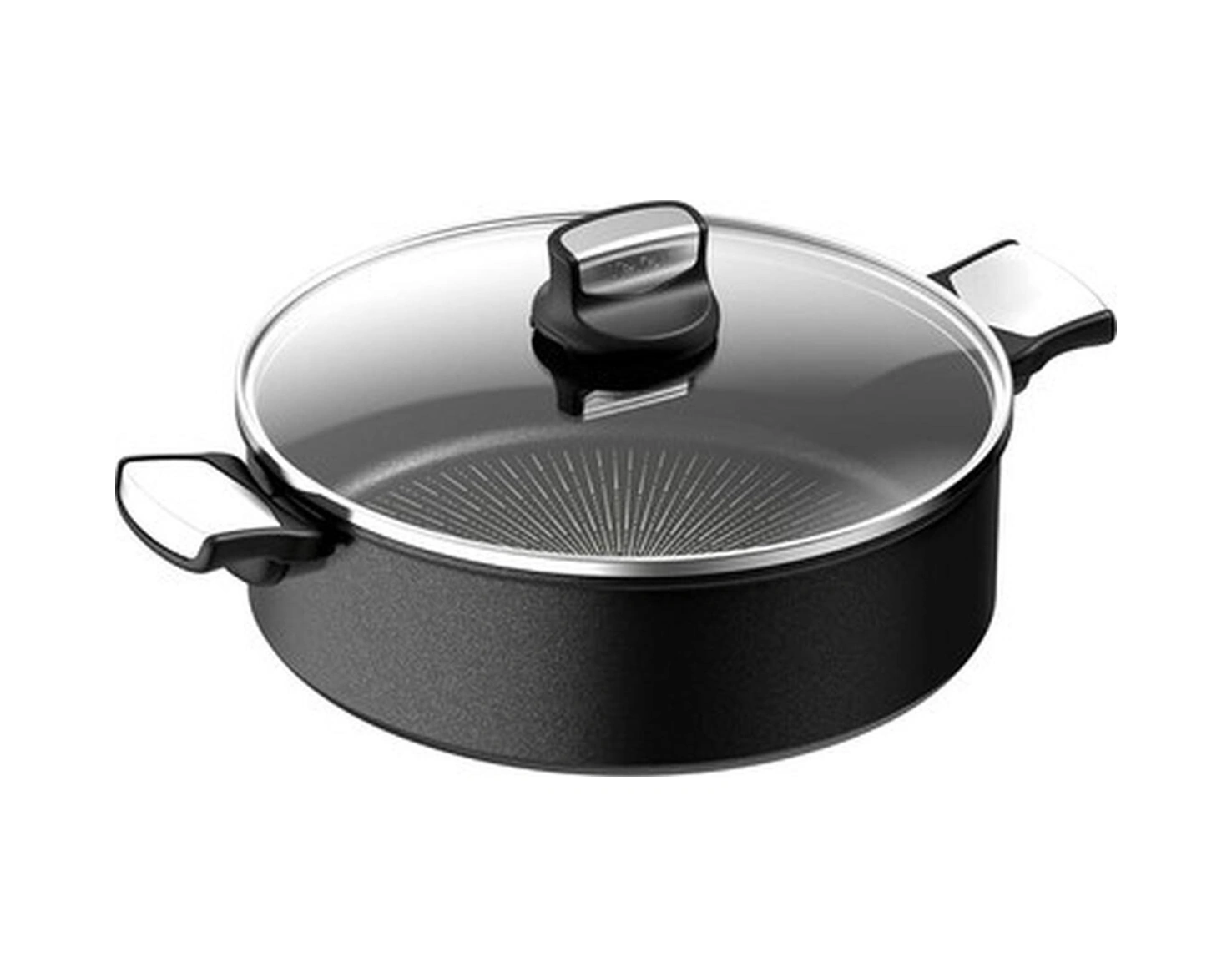 Tefal Titanyum 6x Unlimitedone Kısa Tencere Indüksiyon Tabanlı 28 Cm Bakır - Siyah