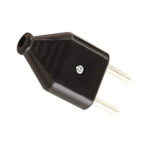 Depa Yassı Erkek Fiş - Siyah - 220 Volt - 11109-S