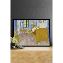 Tr Pster14606 Arlesteki Yatak Odası - Van Gogh Sanatsal Çerçeveli Tablo 50 X 70