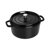 La Cocotte Döküm Tencere, Siyah, 24 Cm Açık Altın