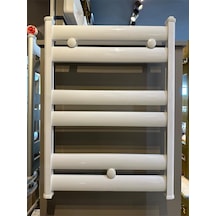 İsaoğlu Yapı Beyaz Havlupan Mat Beyaz Vanalar Dahil Set Banyo Havlupan 50 70 Ölçü