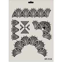 Rich Dantel Seri Dn-918 Stencil 35x25 Cm - Blba-290475 Renkli