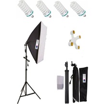 DEYATECH 50x70cm Softbox 4 Duylu Tekli Sürekli Işık Seti 50x70 So