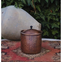 Bakır Baharatlık Çekiç Dövme Oksitli Renk (Tekli) Oksit Bakır