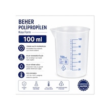 Beher Polipropilen - Kısa Form 100 ML
