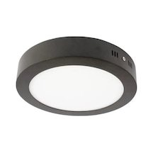 Cata Ct-5235 18w Panel Led Armatür Siyah Yulvarlak Sıva Üstü Metal Kasa Sıcak Beyaz 3200k Siyah