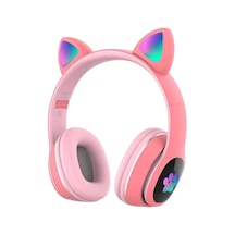 Lapas P40 Bluetooth 5.0 Kedi Kulaklı Tasarımlı Rgb Işıklı Kulak Üstü Kulaklık
