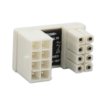 Tenfowee Gpu Pcıe Bağlayıcı 180 Derece, Beyaz 8pın Döndürücü, Abs Kasa, Çift Taraflı Snap, Kablo Düzeni Güzelleştirici, Sabit Besleme Ph38bw