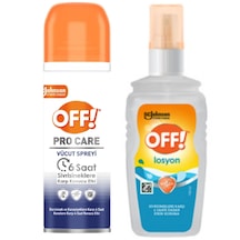 Johnson Off Pro Care Kene Sinekkovar Vücut Spreyi 100ml + Sivrisinek Kovar Vücut Losyonu 100ml