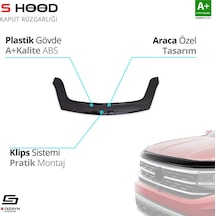 S-dizayn Peugeot Partner Abs Plastik Kaput Rüzgarlığı 2015-2018 A+kalite