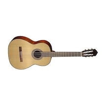 Cort Ac100dxop Deluxe Klasik Gitar Başlangıç Seviye Ladin Kapak, Geliştirilmiş İnce Sap Profili Ve Open Pore Doğal Mat Bitiş