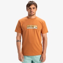 Quiksilver Evo Endless Type Erkek Turuncu Yuvarlak Yaka Tişört Turuncu