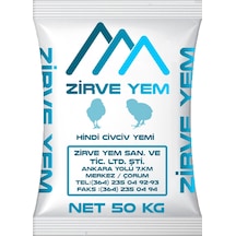 Zirve Yem Hi̇ndi̇ Ci̇vci̇v Yemi̇ Toz 50 KG