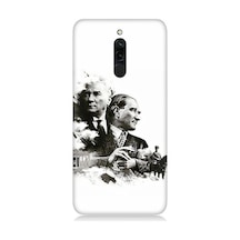 Xiaomi Redmi 8 Uyumlu Siyah Beyaz Mustafa Kemal Atatürk Desenli Silikon Kılıf
